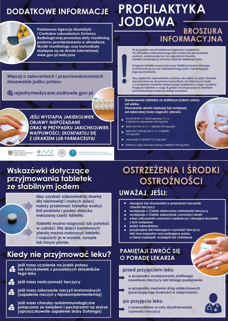 Gmina przygotowana do dystrybucji jodku potasu